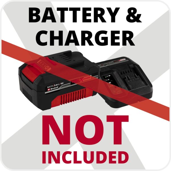 Einhell GE-CM 36/34-1 Li-Solo Power X-Change Battery-Powered Lawnmower (36 V, Li-Ion, 33.5 cm Cutting Width, 5 Level Center Cutting Height Adjustment, No Battery or Charger)