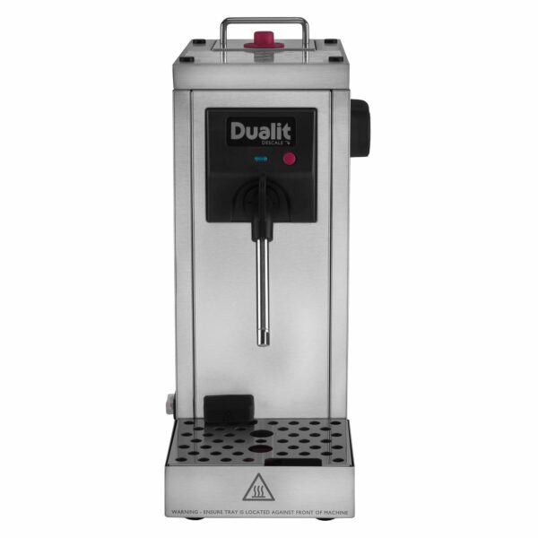 Dualit Cino Milk Steamer | 850ml Capacity | 1450W | Brushed Stainless Steel | Portable and Compact | Milk Jug & Thermometer Included | 84850