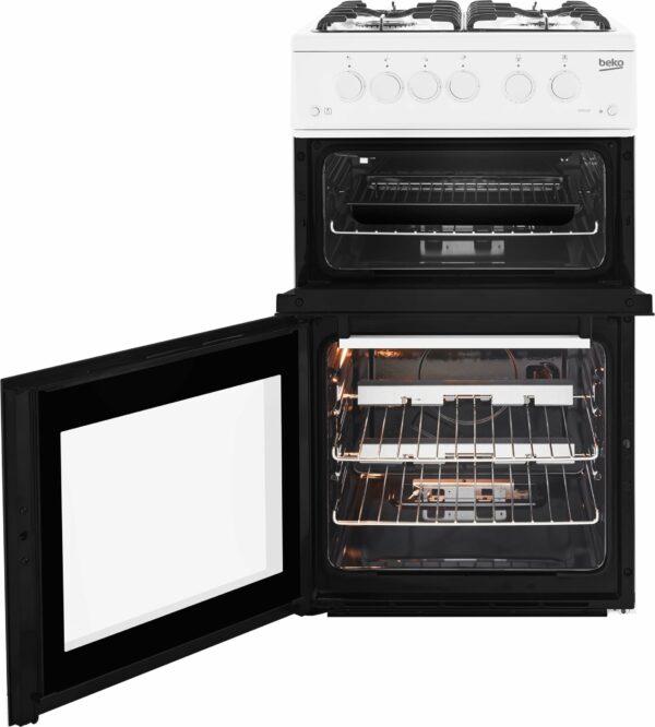 Beko KDVG593W 50cm Gas Cooker with Gas Grill - White - A+ Rated
