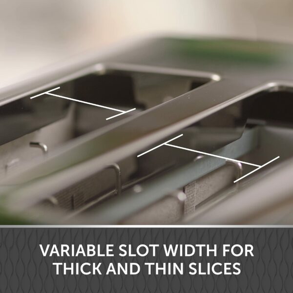 Breville Curve 4 Slice Toaster with High Lift & Wide Slots | Black & Chrome [VTT786]