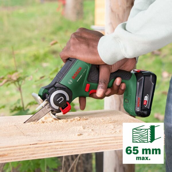 Bosch Cordless NanoBlade Saw UniversalCut 18V-65 (Fast Free-Hand Cutting in Wood and Plastic; Max. Cutting Depth 65 mm; 18 Volt System; Without Battery; in SystemBox) – Amazon Edition