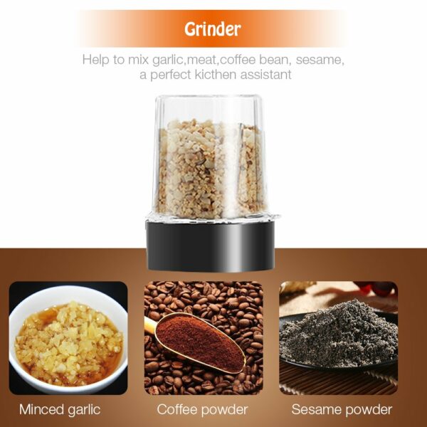 Blender Smoothie Maker, 700W Blender, Portable Food Chopper and Grinder, 570ml BPA Free Bottle, 300ml Grinder Cup, 1200ml Jug, Processor Blenders for Kitchen (TB18SM)