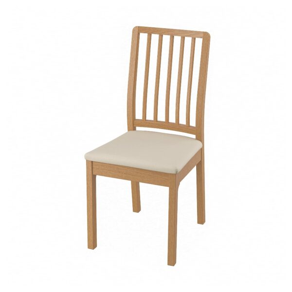 Ikea EKEDALEN chair, oak effect/Hakebo beige
