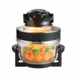 Quest 43850 Multi-Function Halogen Oven / Healthy Air Fryer / 17L Capacity with 5L Extender Ring / 60 Minute Timer / Self-Cleaning Function / 125-250°C Temperature Control