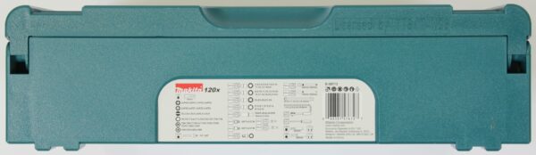 Makita E-08713 120 Piece Maintenance Set Supplied in a Makpac Case