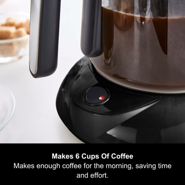 Morphy Richards Equip Filter Coffee Machine, Coffee Maker for Instant Coffee, Pour Over Technology, 10 Cup, Anti Drip