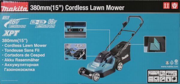 Makita DLM382Z Twin 18V (36V) Li-ion LXT 38cm Lawn Mower - Batteries and Charger Not Included