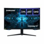 Samsung Odyssey G7 LC32G75TQSRXXU 32" 1000R Curved Gaming Monitor - 240Hz, 1ms, 1440p QHD, Gsync, QLED, HDR600, HDMI, Displayport, USB