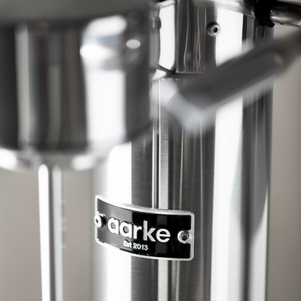 Aarke Carbonator 3, Sparkling Water Maker with Water Bottle, Steel Finish
