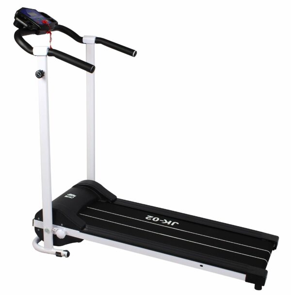 Treadmill For Home Office Foldable Portable Running Machine Jogging Walking Electric Folding Treadmills 99% Pre-Assembled Pre-Set Fitness Programs | JK02 Black