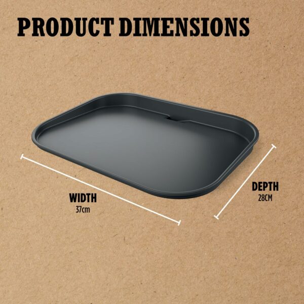 Ninja Woodfire Flat Plate, Compatible with Ninja Woodfire Electric BBQ Grill (OG700 Series), Ceramic Coating, Non-Stick, Insert, Official Accessory, Black, XSKGRIDPLTEUK