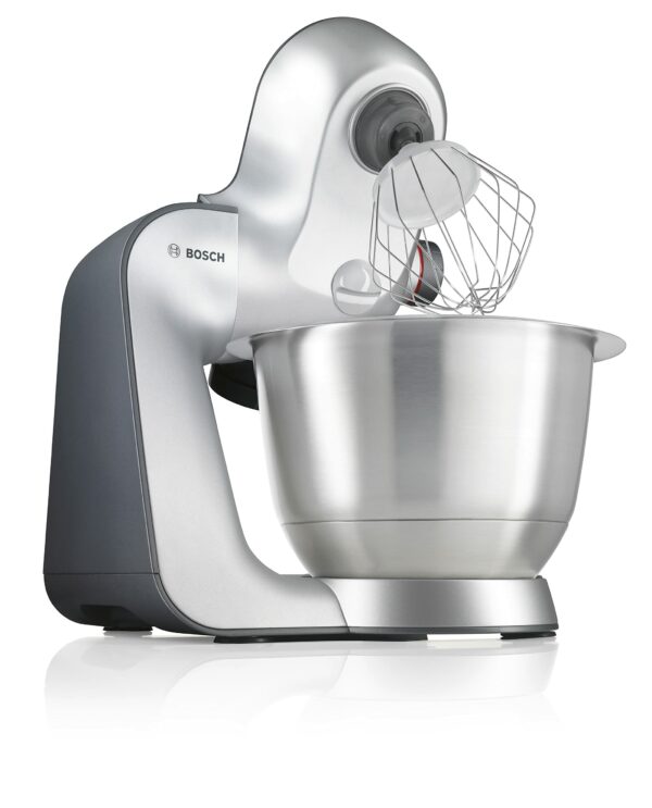 Bosch CreationLine 7 in 1 Stand Mixer MUM58259 with 11 accessories, 7 Speeds, dough hook, whisk, beater, blender, juicer, mincer, shredder, 1000W, AMAZON EXCLUSIVE - White/Silver