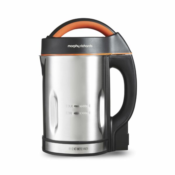 Morphy Richards Classic Soup Maker, 1.6L, Multi-Settings, LED Displayed Panel, Motorised Blade, Stainless Steel, 1000W, 48822