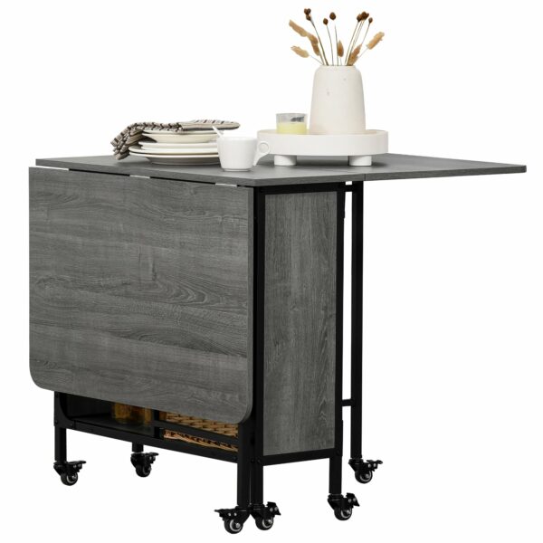 Homcom Mobile Drop Leaf Table