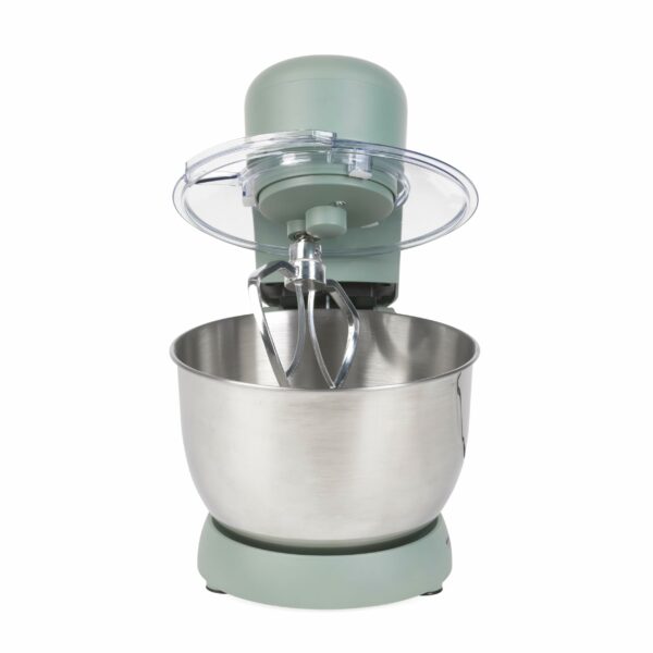 Progress EK5234PTEAL Go Bake Stand Mixer- Large Electric Whisk with 4L Stainless Steel Bowl, 8 Speeds and Pulse Function, Mixing Beater, Dough Hook, and Whisk Attachments, Splash Guard, 1300W, Teal