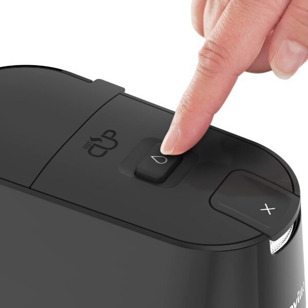 Breville HotCup Hot Water Dispenser | 1.7 Litres with 3 KW Fast Boil | Pre-set cup fill, with manual “STOP” button | Energy-efficient use | Gloss Black [VKT124]