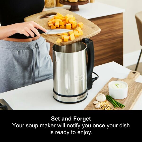 Morphy Richards Classic Soup Maker, 1.6L, Multi-Settings, LED Displayed Panel, Motorised Blade, Stainless Steel, 1000W, 48822