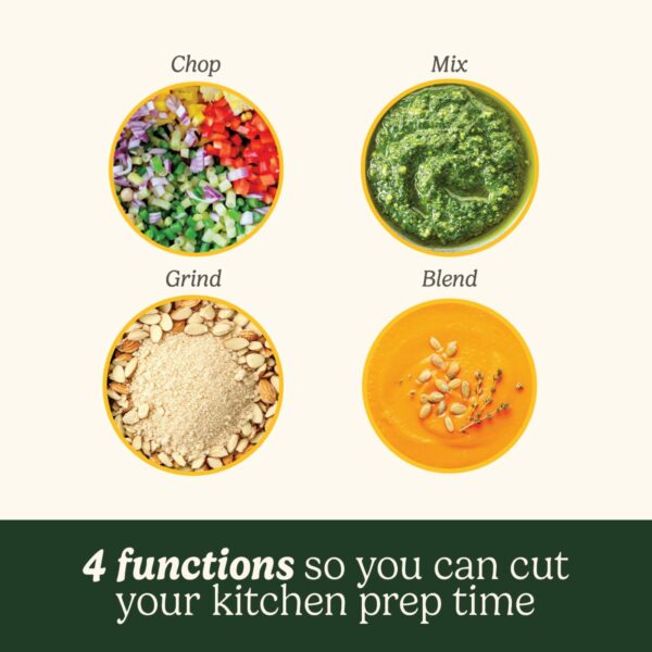 Cuisinart Mini Prep Pro - Mini Chopper and Compact Processor in 1, Multifunctional, Reversible Stainless Steel Blade, BPA Free 900ml Work Bowl, Compact Powerhouse, Dishwasher Safe Parts