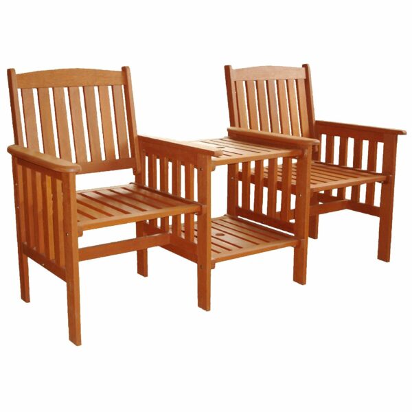 Kingfisher Fslove Hardwood Love Seat