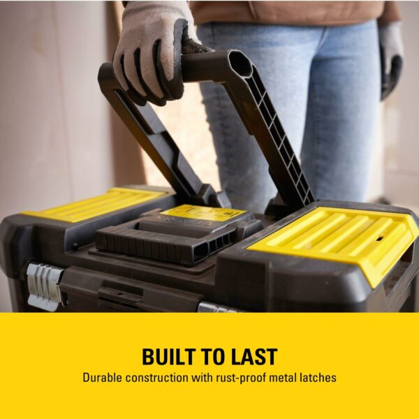 Stanley Essential Rolling Workshop Toolbox, 3-in1 Stackable Units, Portable Tool Solution, STST1-80151