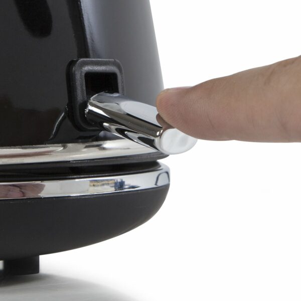 Swan SK24030BN Retro Jug Kettle, Cordless Design, Stainless Steel, 3kW, 1.5 Litre, Black