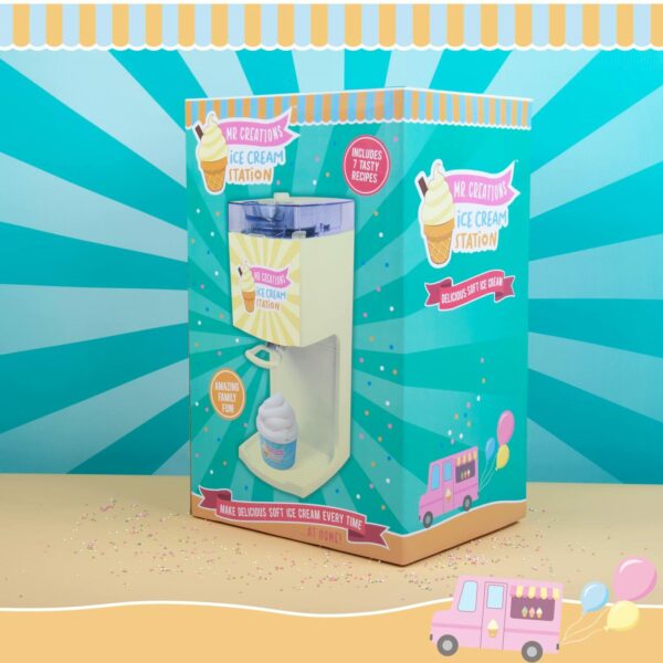 Mr Creations Ice Cream Station. Soft Whip Home Ice Cream Maker Machine. Soft Scoop Ice Cream Machine from Fizz Creations. Great Party Food! Soft Ice Cream Machine
