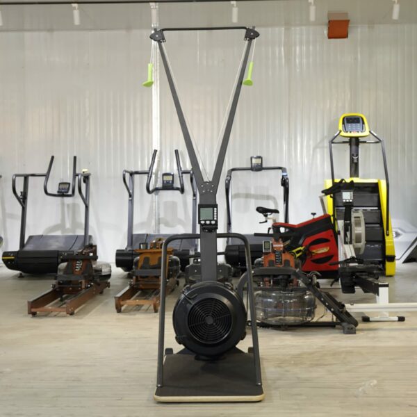Ski Exercise Machine, Ski Machine with Display Monitor, Indoor Ski Cross Trainer Machine, Ski Exercise Machine Strength Training Leg Machine, Cardio Exercise Equipment