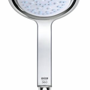 Mira Showers 360 Shower Head Handheld Shower Head 4 Spray Shower Head White/Chrome 2.1688.001