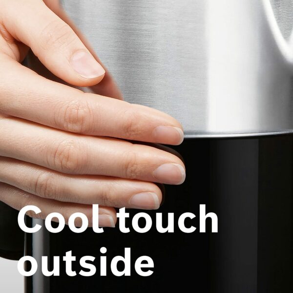 Bosch Styline TWK8633GB Variable Temperature Cordless Kettle, 1.5 litres, 3000W - Black