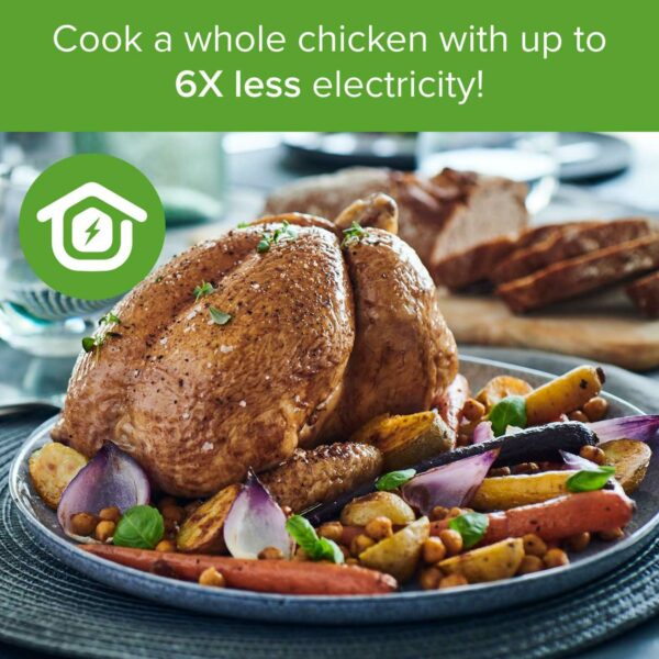 CleverChef Pro- 6-in-1 Digital Pressure Cooker 5.7L - Multicooker, Slow Cooker, Soup Maker, Rice Cooker, Sous Vide - Free Drew&Cole Recipe App - Energy Efficient Cooking - Non-Stick Coating - Black