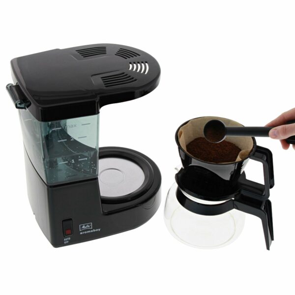 Melitta Filter Coffee Machine, Aromaboy Model, Stainless Steel, Black, Art.No. 6707286
