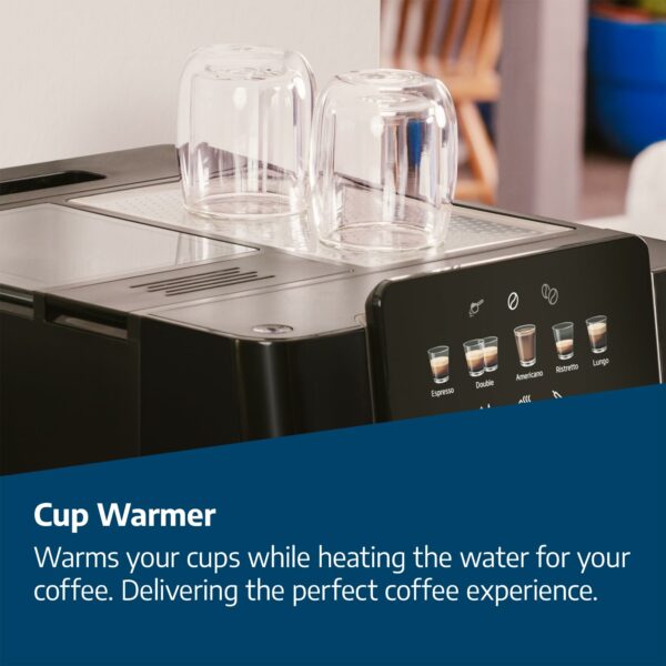 Beko CaffeExperto Bean to Cup Coffee Espresso Machine CEG7302B | Black | Colour Touch Screen Display | 2L Capacity |19 Bar Pressure | 2 Coffee Nozzles & Milk Frother