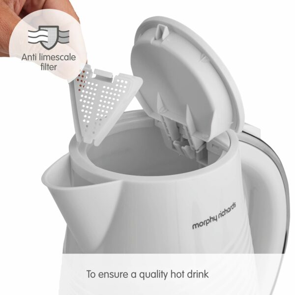 Morphy Richards Jug Kettle Dune 108269, Plastic, 3000 W, 1.5 liters, White