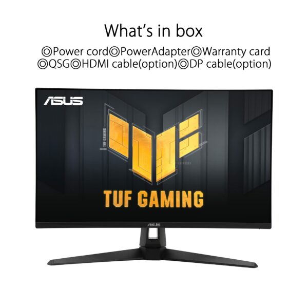 Asus TUF Gaming VG27AQA1A Gaming Monitor – 27 inch WQHD (2560 x 1440), 170Hz, Extreme Low Motion Blur™, Freesync Premium™, 1ms, Shadow Boost, HDR,