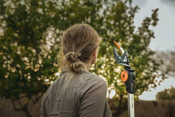Fiskars PowerGear X Tree Pruner UPX82, Non-stick Coated, Steel Blade/Aluminium Handle, Length 1.6 m, Black/Orange, 1023625
