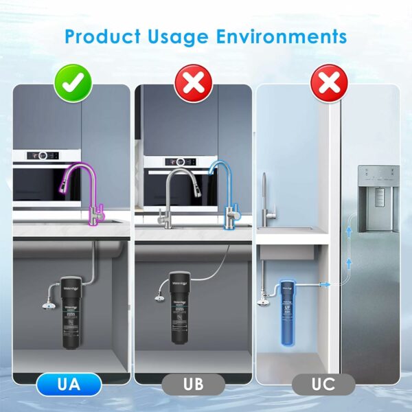 Waterdrop 10UA Under Sink Water Filter, 30,000 Liters High Capacity Water Filter System, NSF/ANSI 42 Certified,Reduce PFAS, PFOA/PFOS, Reduce Lead, Chlorine, Bad Taste, Odor