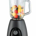 Russell Hobbs Jug Blender [Smoothie Maker] Mixer for Juices & Baby Food (1.5L Glass Jar, 2 speeds & pulse settings, Stainless-steel blades, BPA-free, 850W Peak Power) Matte Charcoal 27121