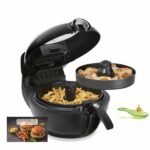 Tefal ActiFry Genius XL YV9708 2-in-1 Hot Air Fryer | 1500 Watts | Capacity: 1.7 kg | 9 Automatic Programs | 2-in-1 Technology | Black
