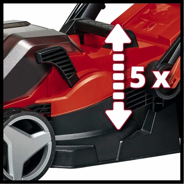 Einhell GE-CM 36/34-1 Li-Solo Power X-Change Battery-Powered Lawnmower (36 V, Li-Ion, 33.5 cm Cutting Width, 5 Level Center Cutting Height Adjustment, No Battery or Charger)