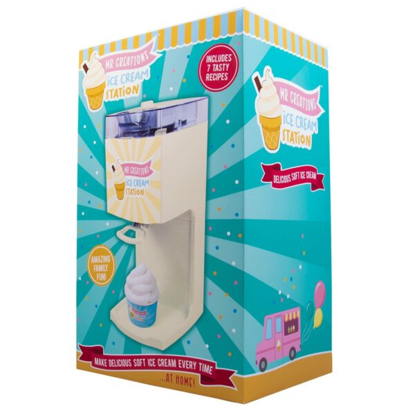 Mr Creations Ice Cream Station. Soft Whip Home Ice Cream Maker Machine. Soft Scoop Ice Cream Machine from Fizz Creations. Great Party Food! Soft Ice Cream Machine