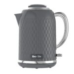 Breville Curve Electric Kettle | 1.7 Litre | 3KW Fast Boil | Grey & Chrome [VKT227]