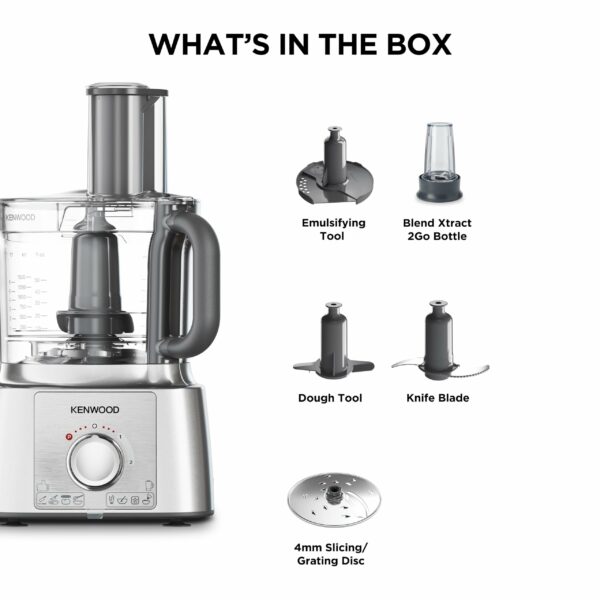 Kenwood FDP65.180SI 2 in 1 Food Processor Multipro Express, Silver