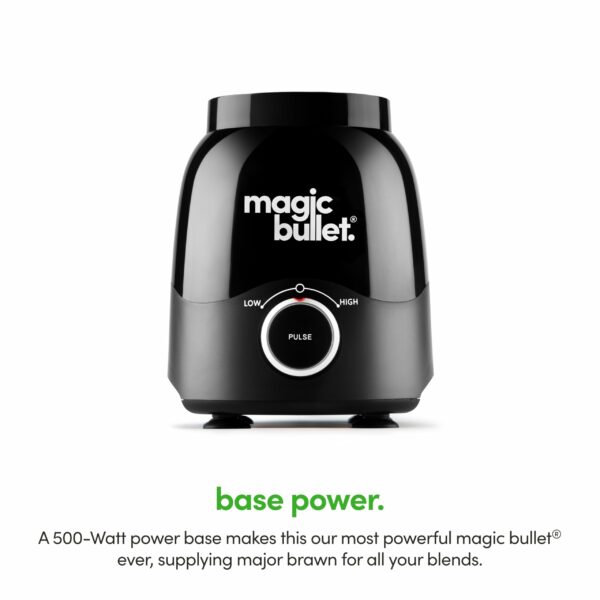 nutribullet magic bullet Large Capacity Jug Blender & Smoothie Maker in Black - Pulse & Blend Technology - Easy To Use - 600W Motor Base with 1.5L Pitcher
