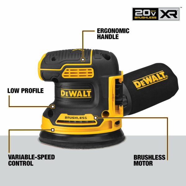 Dewalt 20V MAX Orbital Sander, Tool Only (DCW210B)