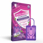 9-Pack Moth Repellent Hangers for Wardrobes: Lavender-Scented Clothes Moth Killer | Anti-Moth Protection for Wardrobes and Drawers | Up to 3 Months Protection per Hanger | Eco-Friendly Moth Deterrent