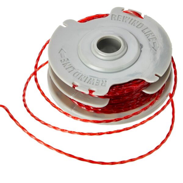 Flymo FLY021 Double Autofeed Spool and Line for Grass Trimmers - 599431790, Red