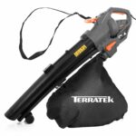 Terratek Corded Leaf Blower and Garden Vacuum 3000W, 3 in 1 Lightweight Mulcher, Leaf Blower and Vacuum, 35L Garden Blowers Collection Bag, 10m Cable, Wheels & Shoulder Strap Included