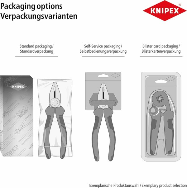 Knipex Pliers for Electrical Installation, VDE, for Cutting Cable, Wire Stripping, Crimping Wire Ferrules, Gripping, Bending, Multi Tool, 13 86 200