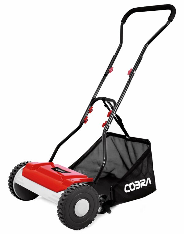 COBRA HM381 Manual Garden Lawnmower, Hand Cylinder Mower, 38cm (15in) cutting width