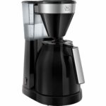 Melitta Filter Coffee Machine with Insulated Jug, Easy Top Therm II Model, 1023-08, 1 liters, Black/Stainless Steel, 6763363